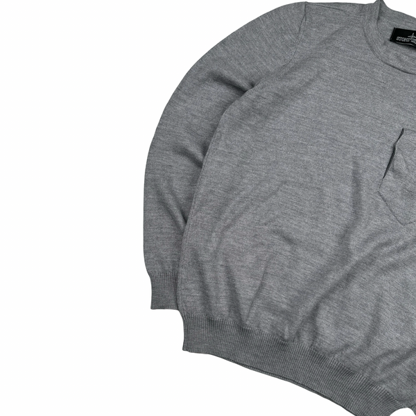 Stone Island 2020 Shadow Project Grey Knit Jumper - Medium