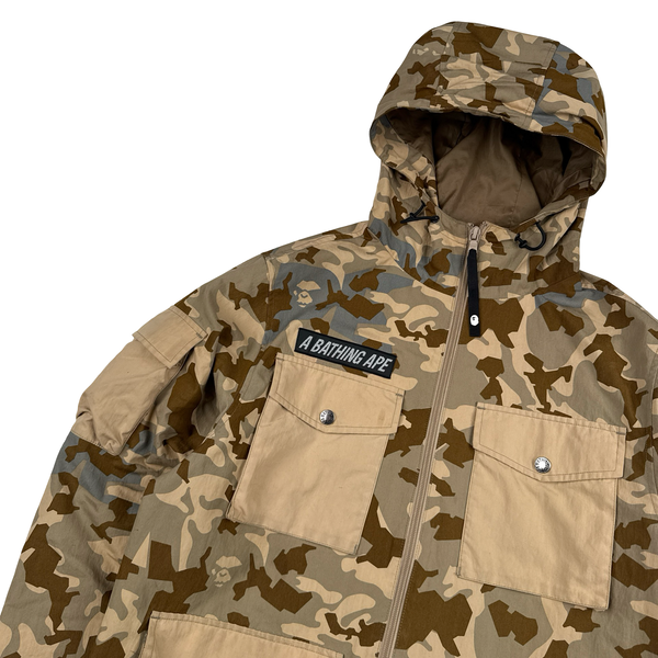 BAPE Camo Beige Camo Multi-Pocket Jacket - Small