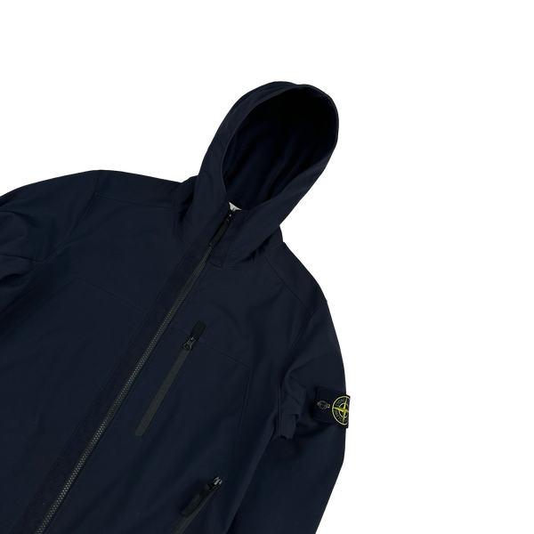 Stone Island 2018 Navy Soft Shell R Jacket - Small