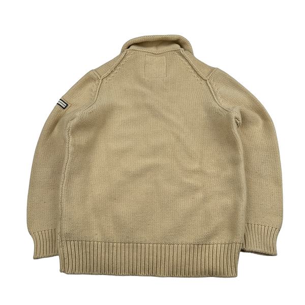 Stone Island 2006 Denims Cream Wool Pullover Jumper - XXL