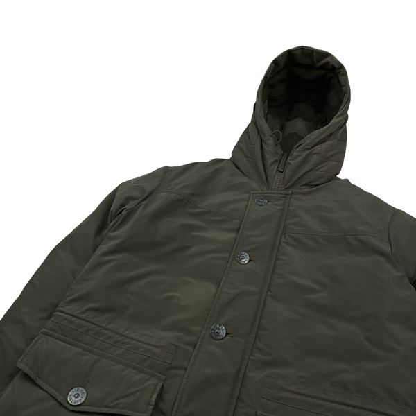 Stone Island 2013 Khaki Micro Reps Down Filled Winter Jacket - Medium