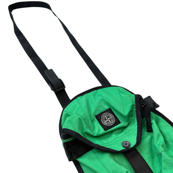 Stone Island Green Canvas Patch Front Bag