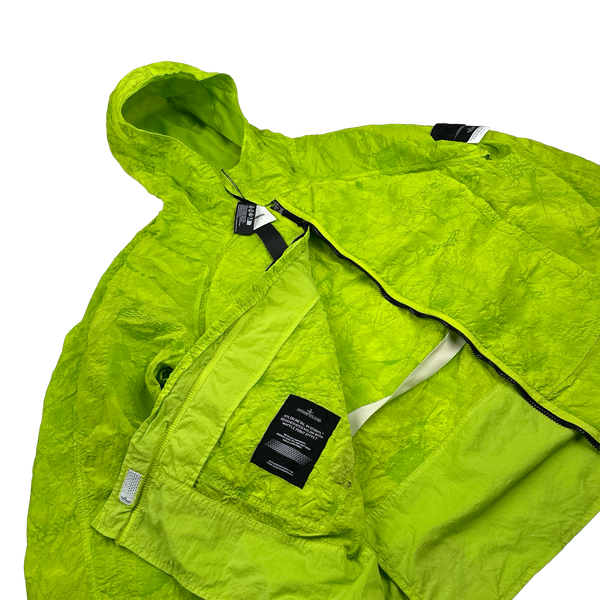 Stone Island Shadow Project 2022 Green Waffle Print Econyl Nylon Metal Jacket - XXL