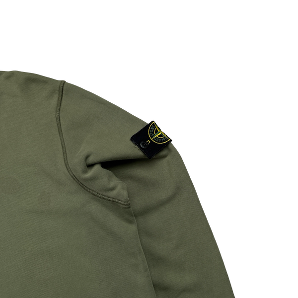 Stone Island 2020 Olive Green Crewneck Sweatshirt - Large