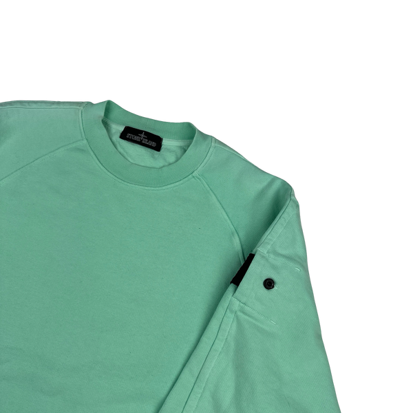 Stone Island Shadow Project 2022 Teal Cotton Crewneck Jumper - Large