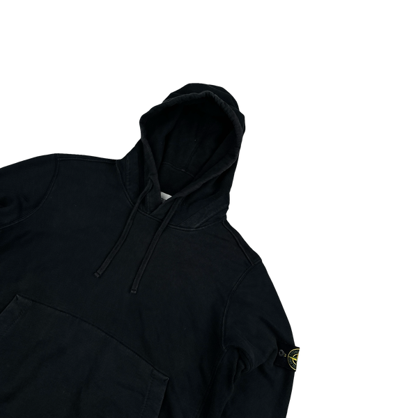 Stone Island 2016 Black Cotton Pullover Hoodie - XXL