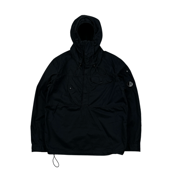 CP Company Black Pullover Cotton Smock Jacket - Small