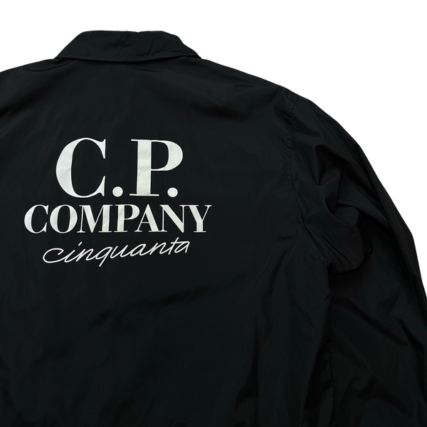 CP Company Cinquanta Nylon Spellout Coach Jacket - Large