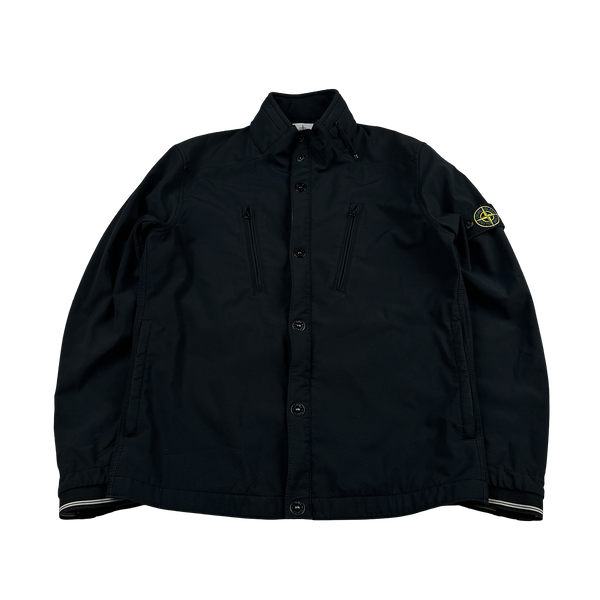 Stone Island 2015 Black Fleece Lined Soft Shell - Large