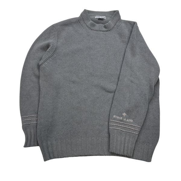 Stone Island Vintage 1998 Knitted Lana Wool Crewneck - XL