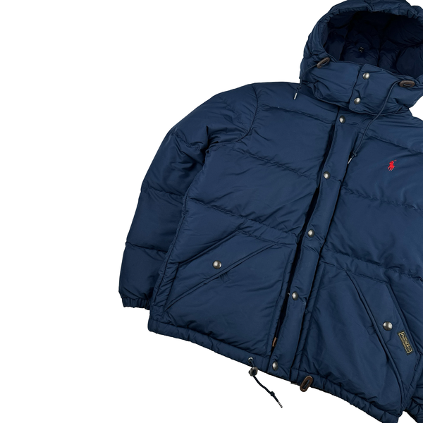 Ralph Lauren Navy Puffer Thick Down Puffer Jacket - Medium