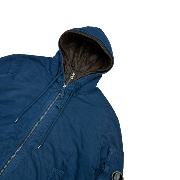 CP Company Cotton Quilted Double Lined Double Zip Jacket - XL