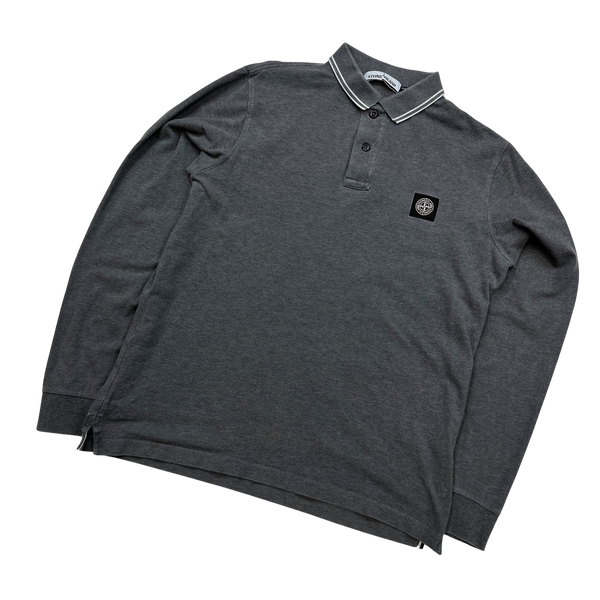 Stone island long sleeve grey store