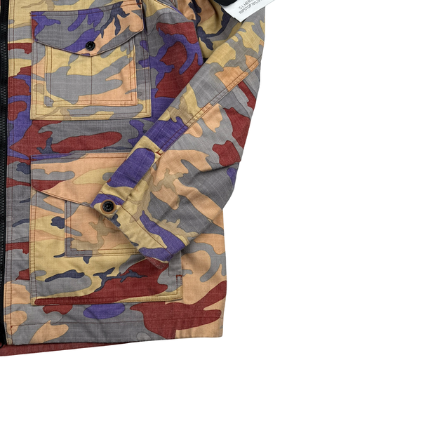 Stone Island 2022 Heritage Camo Ripstop Nylon Watro Hooded Jacket - XL