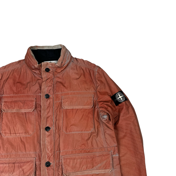 Stone Island 2012 Red Liquid Reflective Field Jacket - XL