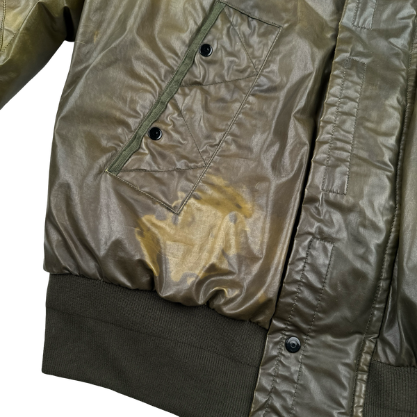 Stone Island 2011 Khaki & Yellow Colour Change Ice Down Jacket - Small