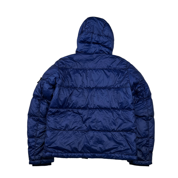 Stone Island 2012 Blue Garment Dyed Puffer Jacket - Medium