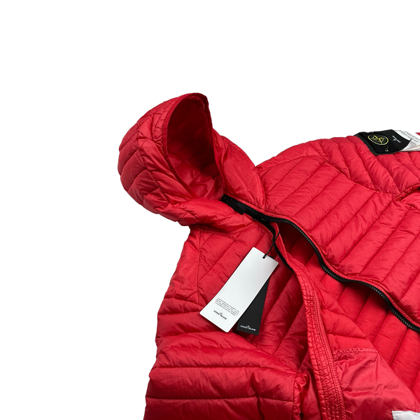 Stone Island 2022 Red Loom Woven R Nylon Down TC Puffer -Medium, Large, XXL