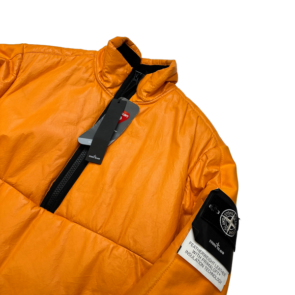 Stone Island 2017 Lightweight Leather Primaloft Lined Smock - Large