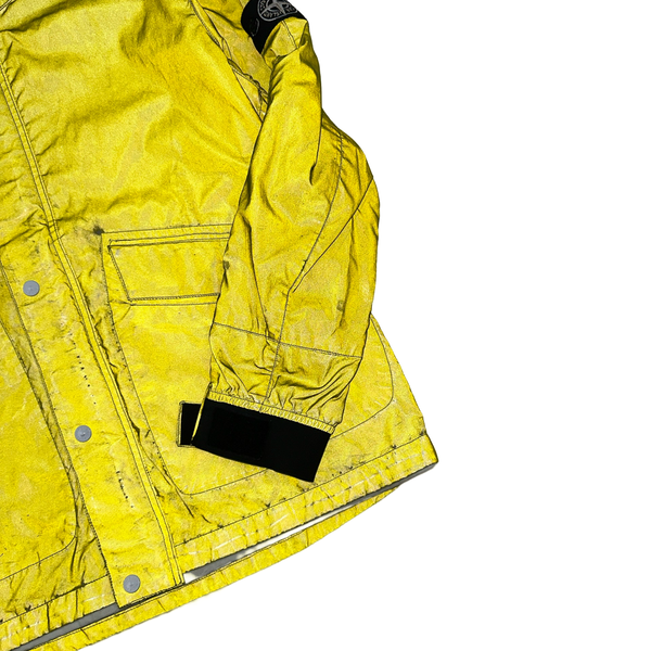 Stone Island 2011 Yellow Liquid Reflective Jacket - XL