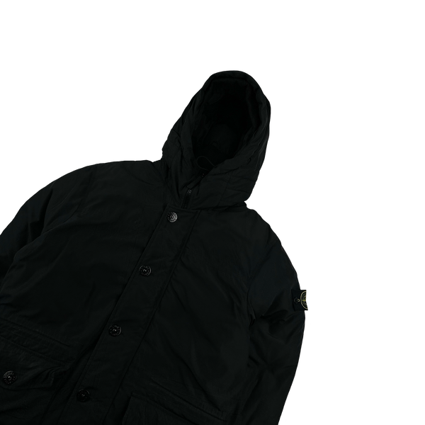 Stone Island 2013 Black Micro Reps Down Filled Winter Jacket - Medium