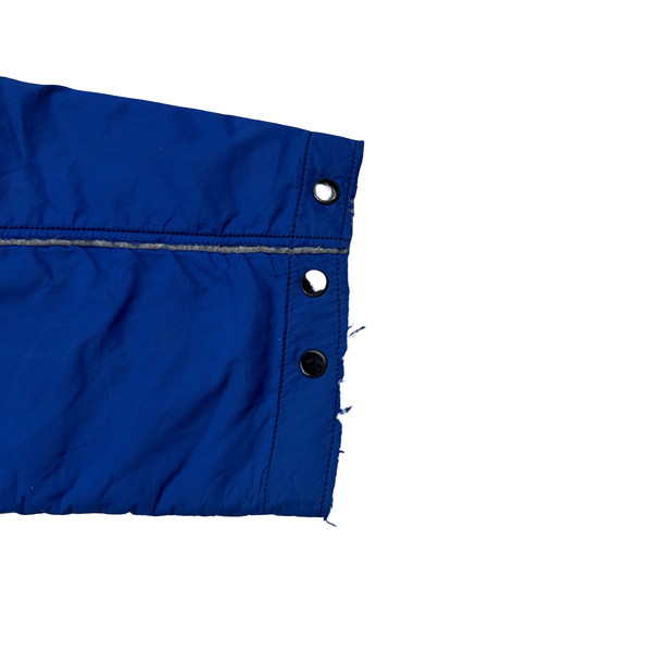 Stone Island 2003 Blue Wool Lined Nylon Shell Jacket - Medium