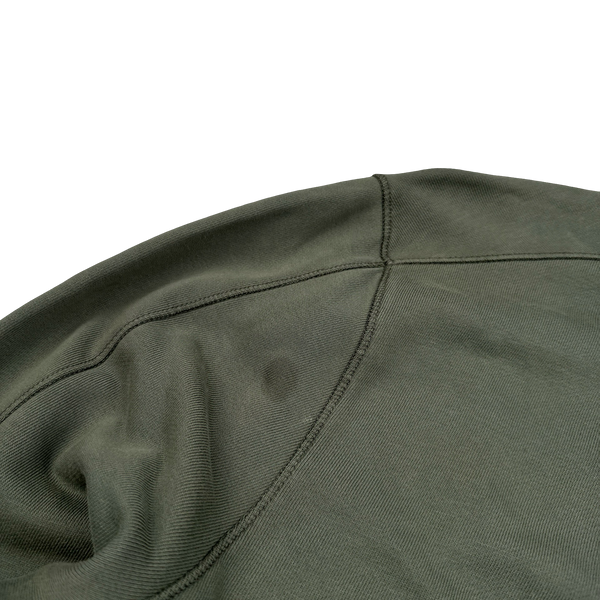 CP Company Green Cotton Zipped High Neck Jumper - XXL