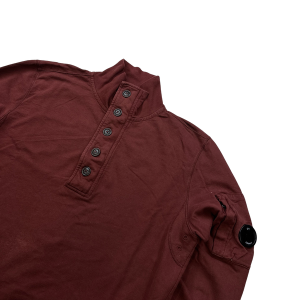 CP Company Burgundy Lens Viewer Pullover - Large