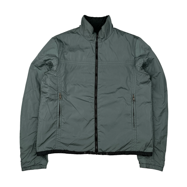 Prada Charcoal/Grey Reversible Jacket - Medium