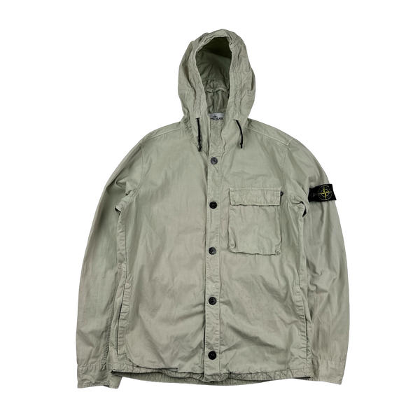 Stone Island 2018 Grey Hooded Overshirt - Large – Mat's Island