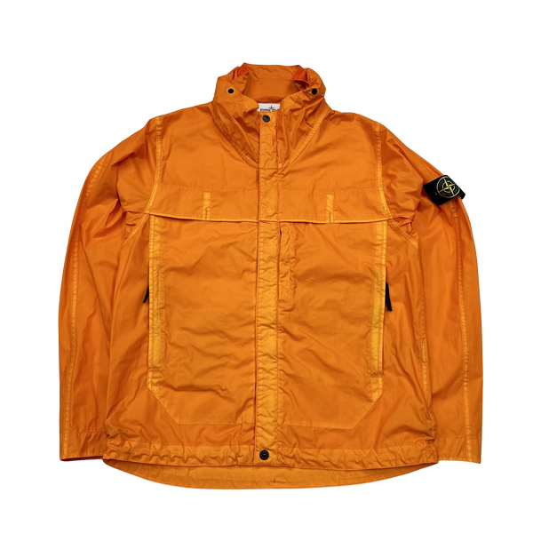 Stone Island 2014 Orange Mussola Gommata Jacket - Large