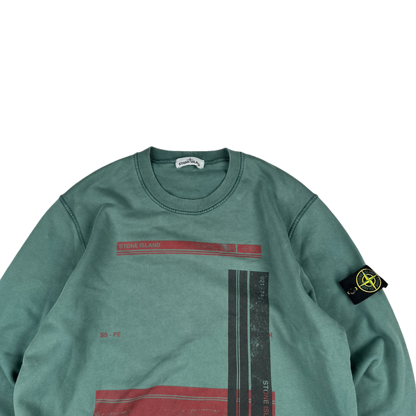 Stone Island 2021 Green Crewneck Pullover Jumper - XXL
