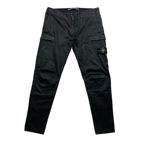 Stone Island Grey Skinny Fit Cargo Trousers - 34"