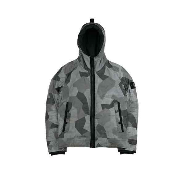 Stone Island 2012 Silver Fleece Lined 30th Anni Camo Reflective