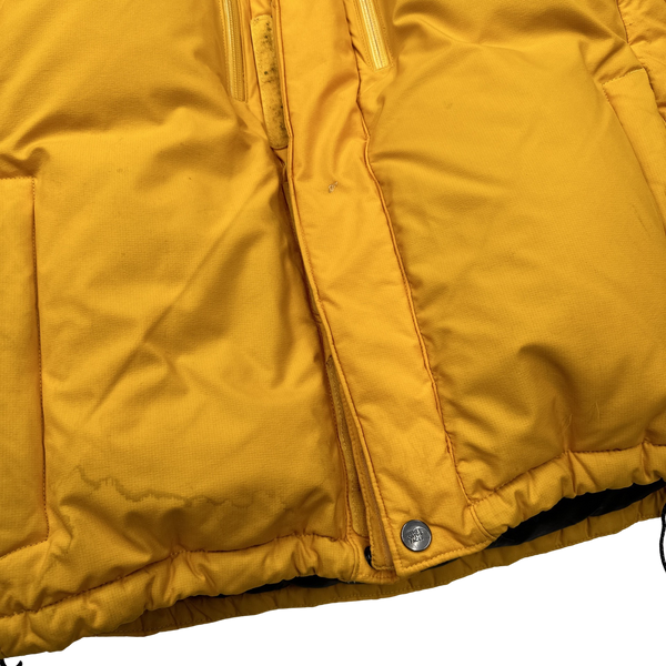 North Face Yellow Summit Series Down Filled Puffer Jacket - Small