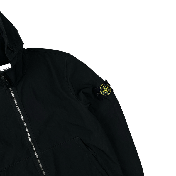 Stone Island 2019 Black Light Soft Shell R Jacket - Large