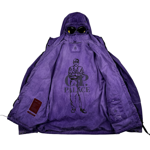 CP Company x Palace Purple Nylon La Mille Goggle Jacket - Medium