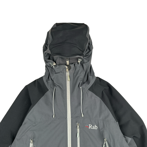 RAB Extreme Black/Grey Zipped Soft Shell Jacket - Medium
