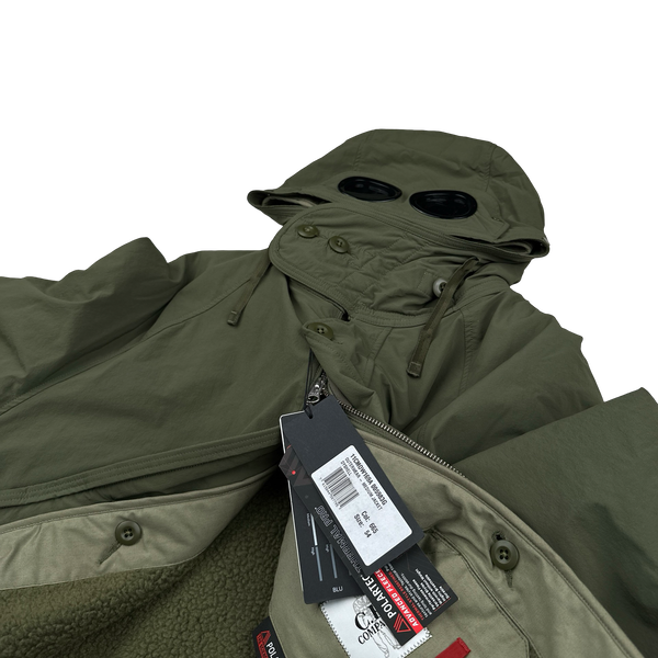CP Company Khaki Dyshell Polartec Lined Goggle Field Jacket - Small, Medium, Large, 3XL