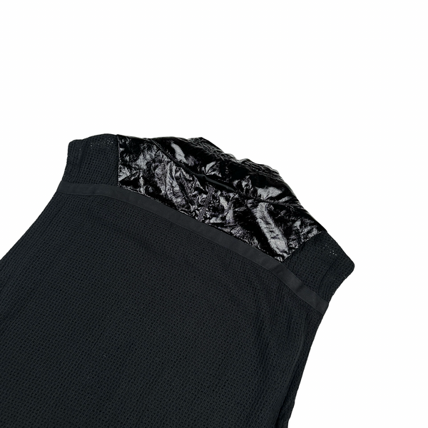 Stone Island 2022 Black Shadow Project Glass Linen Utility Vest - Large