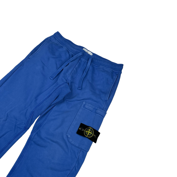 Stone Island 2019 Blue Slim Fit Cotton Joggers - Medium