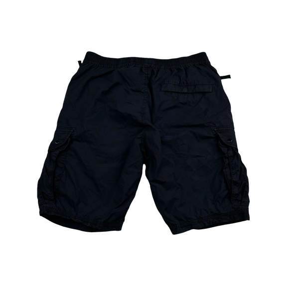 Stone Island 2021 Navy Regular Tapered Cargo Shorts - 32"