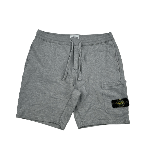 Stone Island 2020 Grey Cotton Shorts - Medium