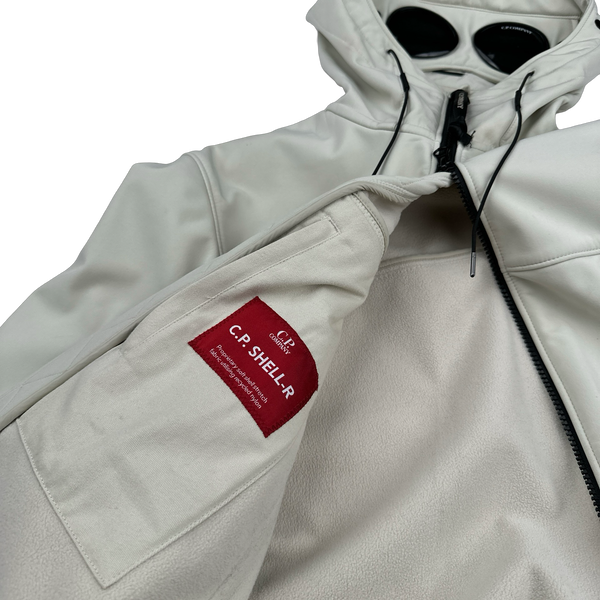CP Company Off White Lined Soft Shell Jacket - Small