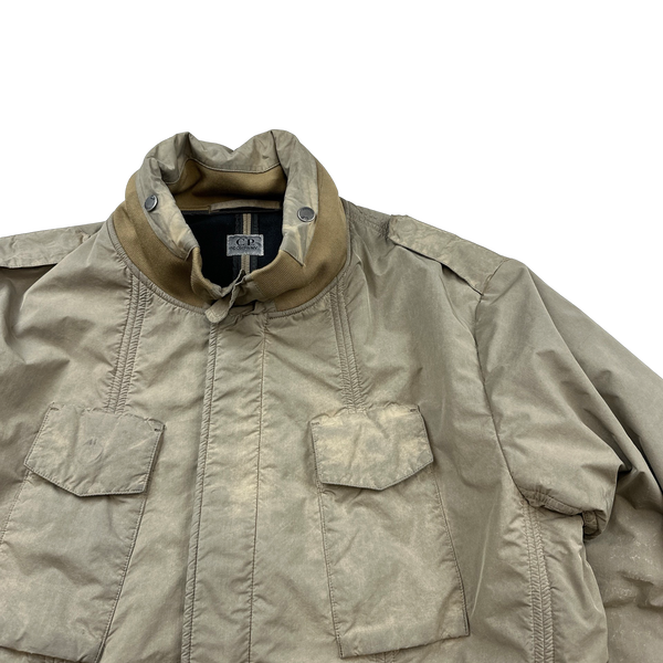 CP Company 2009 Beige Nylon Blend Tinto Terra Multi Pocket Field Jacket - XXL