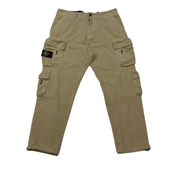 Stone Island 2019 Multiple Pocket Comfort Fit Fleece Cargo Trousers - 36"