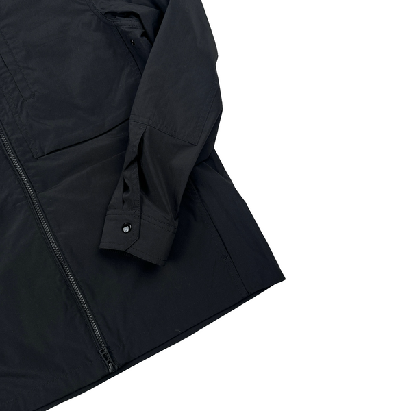 Belstaff Black Nylon Collared Zipped Overshirt - Small