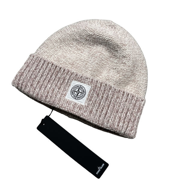 Stone Island 2019 Pink Wool Patch Beanie