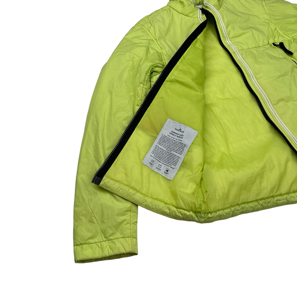 Stone Island 2019 Yellow Crinkle Reps Padded Jacket - Small
