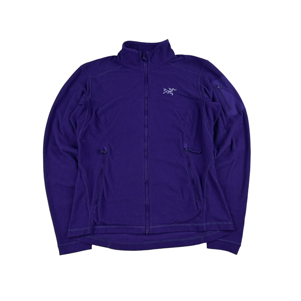 Arcteryx Women's Purple Polartec Stretch Zip Up Jumper - Medium